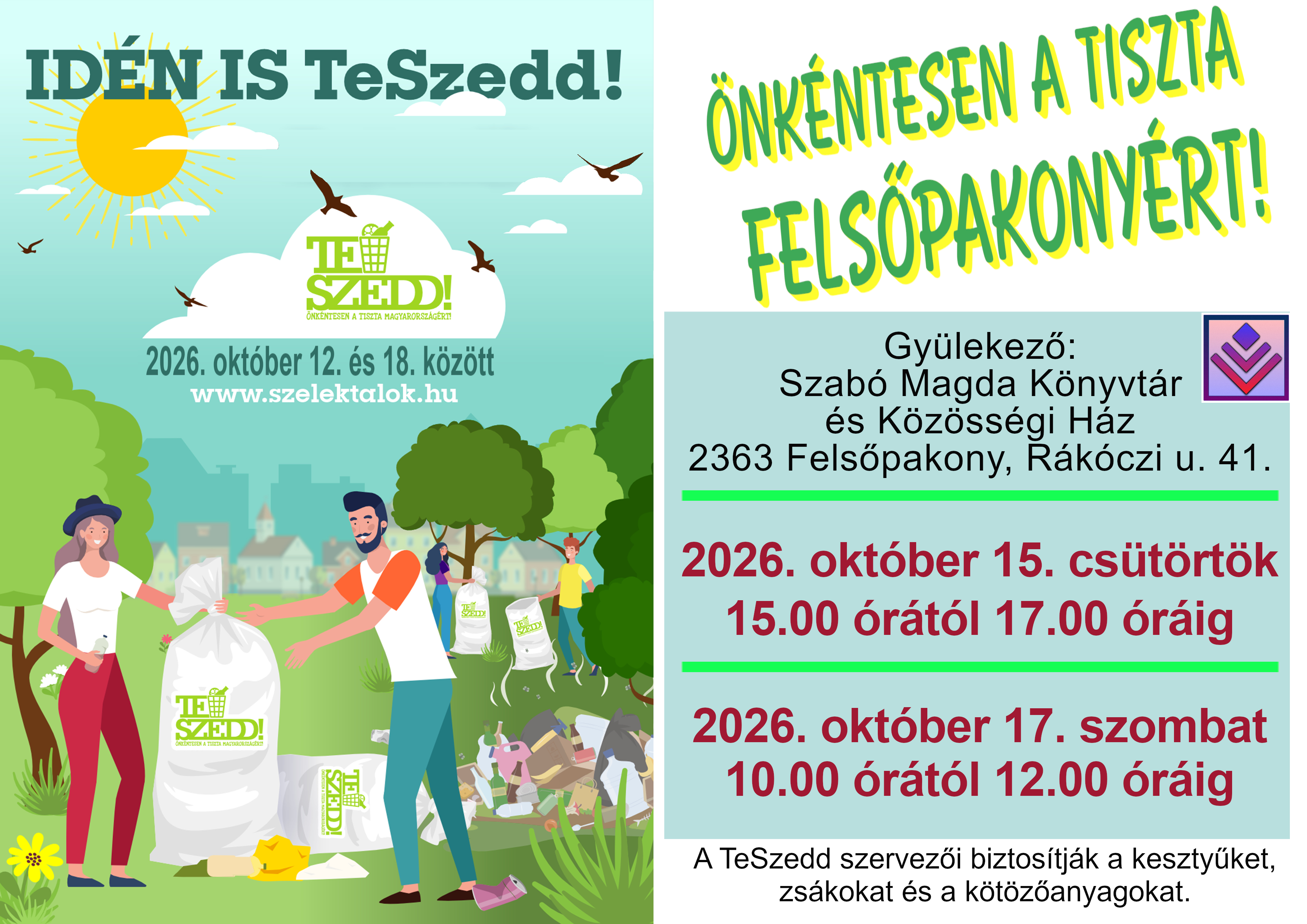 Te Szedd 2026. október 12. és 18. között