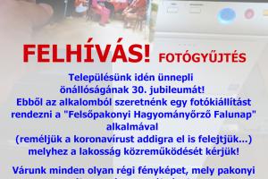 FELHÍVÁS - Fotógyűjtés