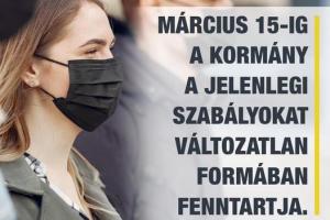 Március 15-ig maradnak a korlátozások